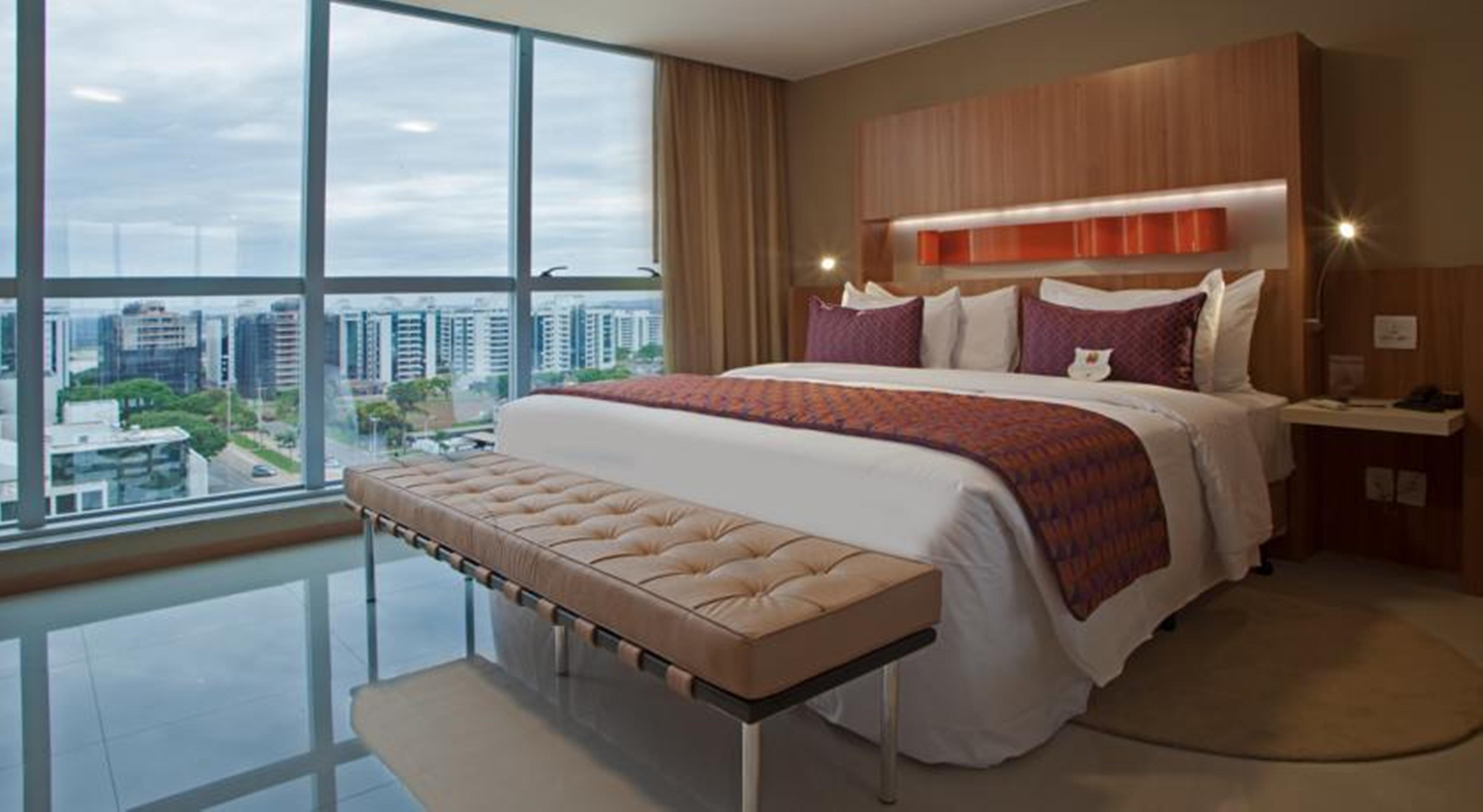 Jade Hotel Brasilia Candangolandia Ngoại thất bức ảnh A bedroom at the JW Marriott Hotel Bogotá